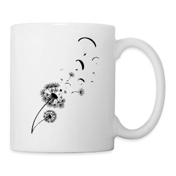 Paragleiter Pusteblume Löwenzahn Gleitschirm - Tasse - Weiß - Rechts