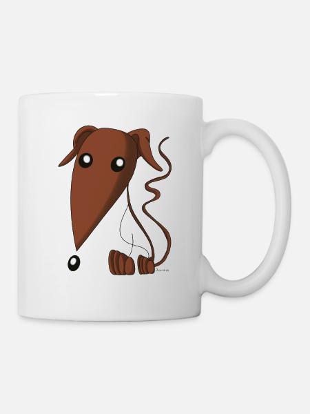 Lévrier espagnol brun - Mug blanc - blanc