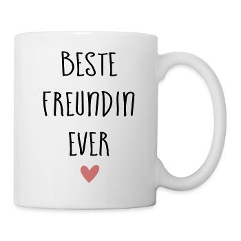 Beste Freundin - Tasse - Weiß - Rechts