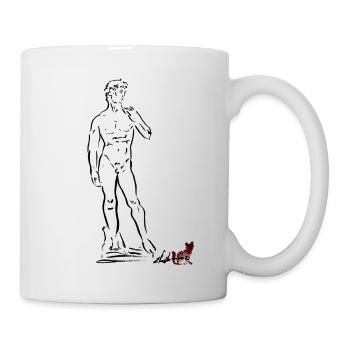 LE DAVID DE MICHEL-ANGE - Mug blanc - blanc - Droite