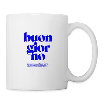 buon giorno: consume lovers and coffee responsibly - Tasse - Weiß - Rechts