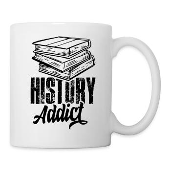 Addicted to History Nerd History Teacher - Mug - white - Right