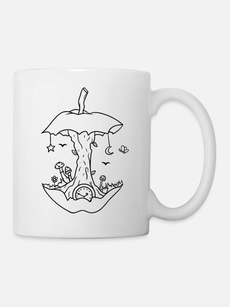 Résidu de pomme Pomme Pomme Griebsch Fruit Obstabfall - Mug blanc - blanc