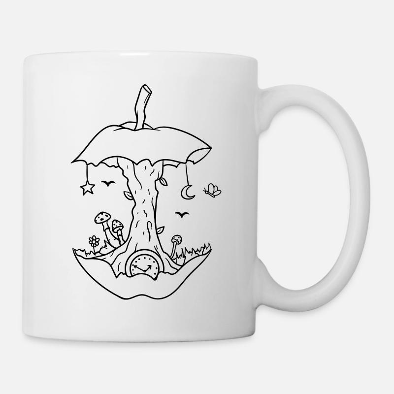 Apple Residue Apple Apple Griebsch Fruit Obstabfall - Mug - white