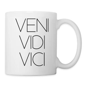 veni vedi vici latin succès César réussi - Mug blanc - blanc - Droite