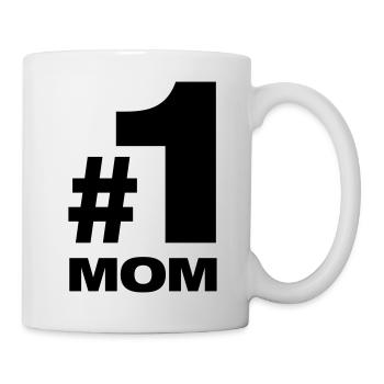 Number 1 Mom Best Mom Mom Mom Mom Parents Kids - Mug - white - Right