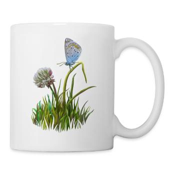 Butterfly and clover - Mug - white - Right