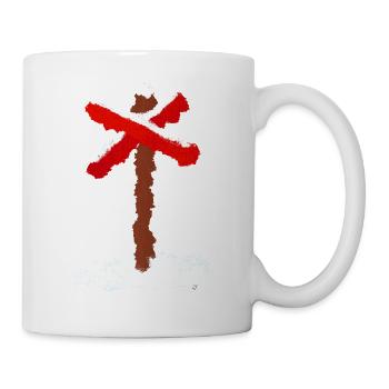 Trailcross mit Schnee - Tasse - Weiß - Rechts