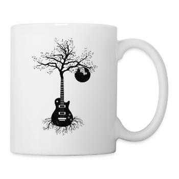 Guitars Guitarist Bassist Guitar Vintage Tree - Mug - white - Right