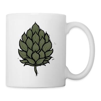 Hopfen - Tasse - Weiß - Rechts