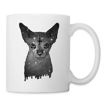 Ägyptische Katze Sphynx Cat - Tasse - Weiß - Rechts