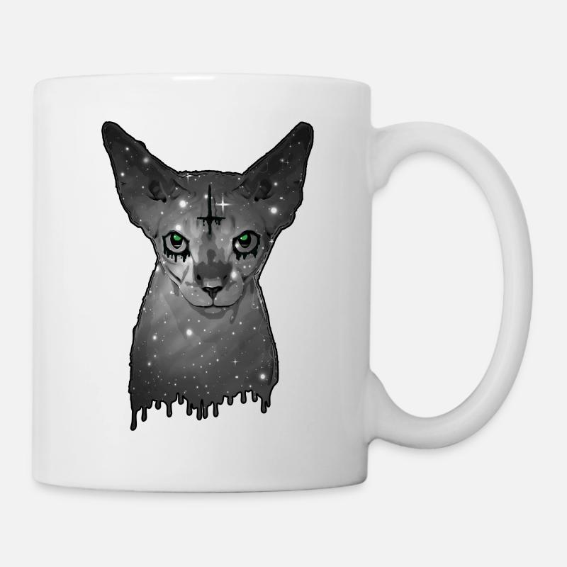 Ägyptische Katze Sphynx Cat - Tasse - Weiß