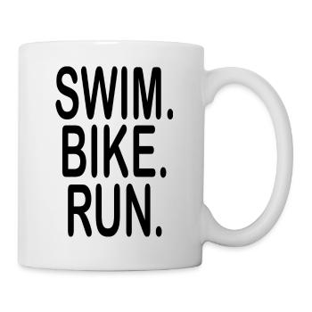 Triathlon Swim Bike Run - Mug - white - Right