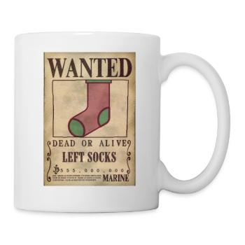 Une chaussette perdue - Mug blanc - blanc - Droite