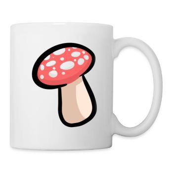 Pilz - Tasse - Weiß - Rechts