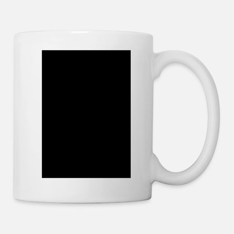 Rectangle noir - Mug blanc - blanc