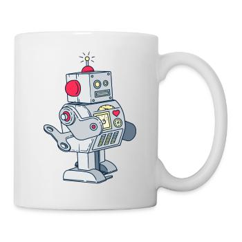 Spielzeug Roboter - Tasse - Weiß - Rechts