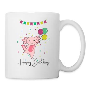 Axolotl wishes happy birthday to you Axolotls - Mug - white - Right