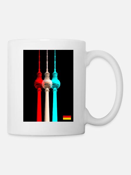 Berliner Fernsehturm - Tasse - Weiß