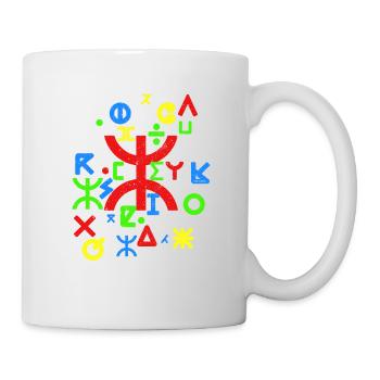TIFINAGH ALPHABET AMAZIGHBERBERE - Mug blanc - blanc - Droite