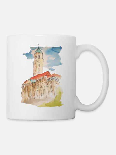 Rathaus Spandau von Berlin by Art_Klex_Berlin - Tasse - Weiß