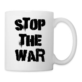 arrêter la guerre - Mug blanc - blanc - Droite