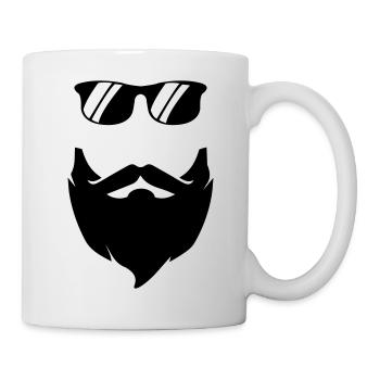 Beard Sunglasses - Tasse - Weiß - Rechts