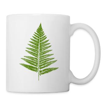 Farn Blatt - Tasse - Weiß - Rechts
