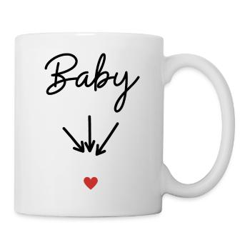 baby- idée cadeau maman enceinte - Mug blanc - blanc - Droite