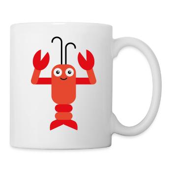 Hummer Languste Lobster - Tasse - Weiß - Rechts