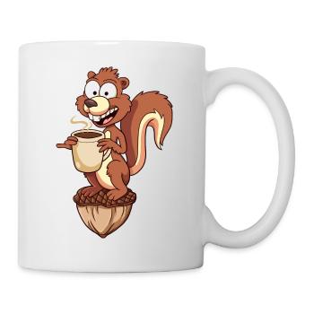 Benno the Squirrel (mit Eichel) - Tasse - Weiß - Rechts