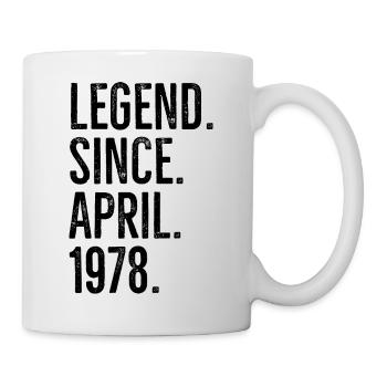 Légende depuis avril 1978 - Mug blanc - blanc - Droite