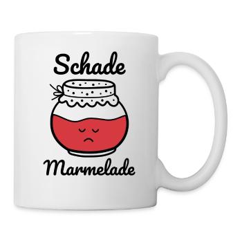 Schade Marmelade - Tasse - Weiß - Rechts
