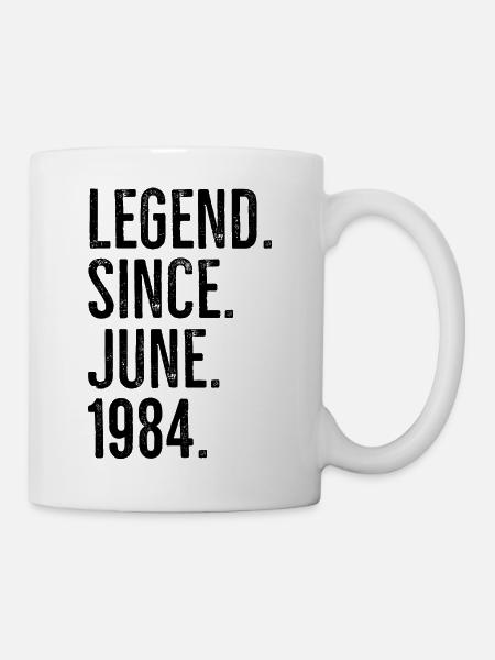 Légende depuis juin 1984 - Mug blanc - blanc