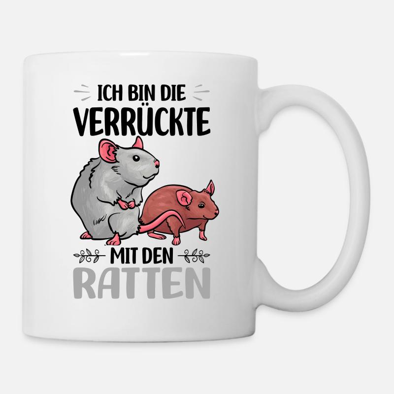 Ratten - Tasse - Weiß