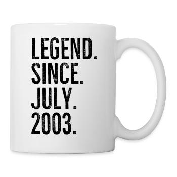 Légende depuis juillet 2003 - Mug blanc - blanc - Droite
