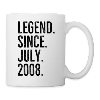 Légende depuis juillet 2008 - Mug blanc - blanc - Droite