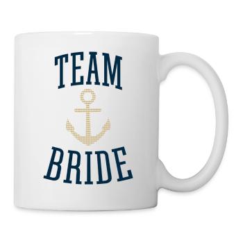 Team Bride Shirt | Anker - Tasse - Weiß - Rechts