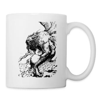Monstre - Mug blanc - blanc - Droite