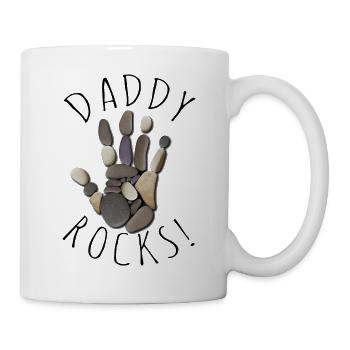 Daddy Rocks - Mug - white - Right