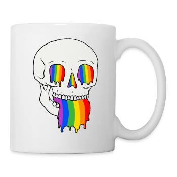 Braver avec fierté - Mug blanc - blanc - Droite