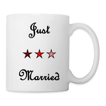 GERADE VERHEIRATET. ES LEBE DIE MARYS. JUNGGESELLINNENABSCHIED - Tasse - Weiß - Rechts