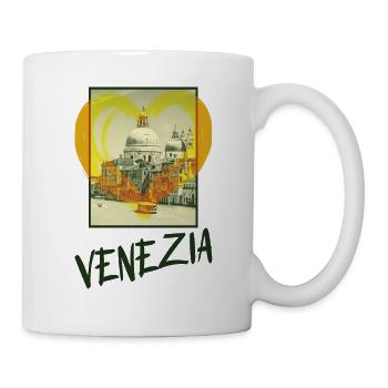 Venice Italy City Skyline Heart Love Home - Mug - white - Right