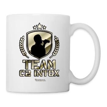 Boozing on Malle T-Shirt Team C2 Intox - Mug - white - Right