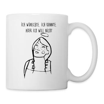 ich wünschte - Tasse - Weiß - Rechts