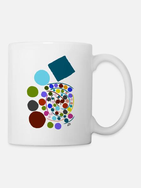 Bunt. - Tasse - Weiß