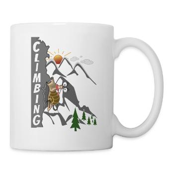 Climbing Climbing Mountaineering - Mug - white - Right