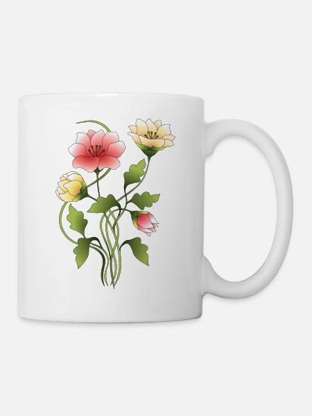 Flowers - Mug - white