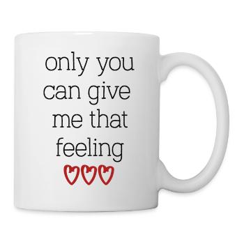 love love Saint-Valentin en amour Dicton anglais - Mug blanc - blanc - Droite