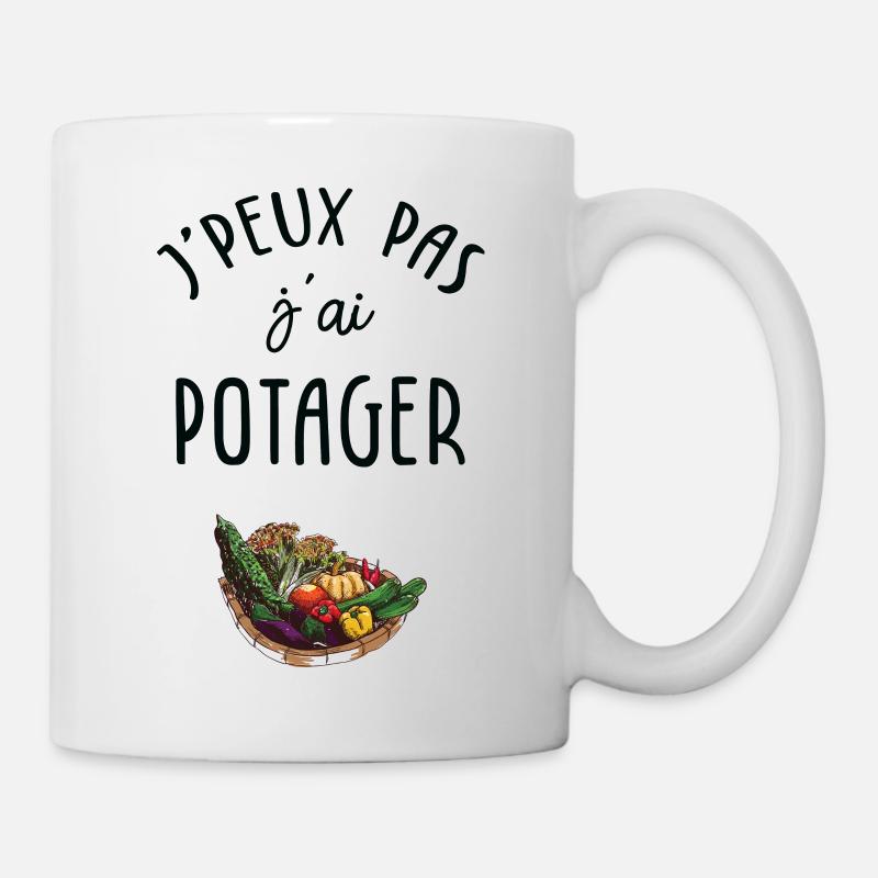 J'peux pas j'ai potager - Mug blanc - blanc